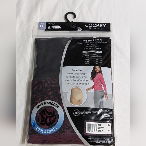 XXL Jockey Essentials Women's Seamfree Slimming Brief Panties,Cooling Shapewear - Picture 2 of 5